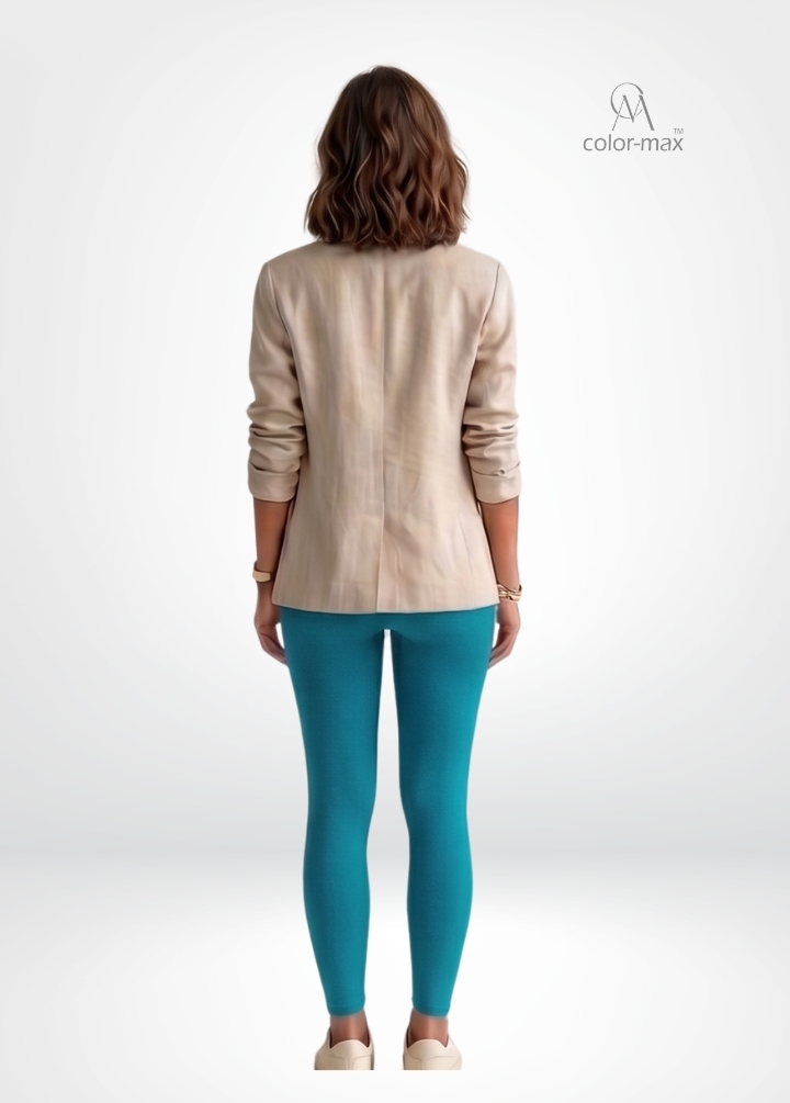 RELIANCE GREEN - Premium Cotton Lycra Ankle Leggings - Hover